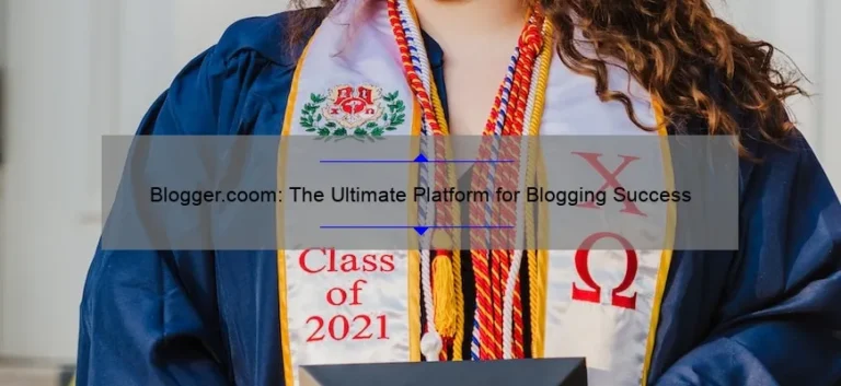 Blogger.coom: The Ultimate Platform for Blogging Success